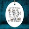 Dancing Playful Skeletons Tis the Season to be Spooky Ornament, Halloween Horror Tree Decoration